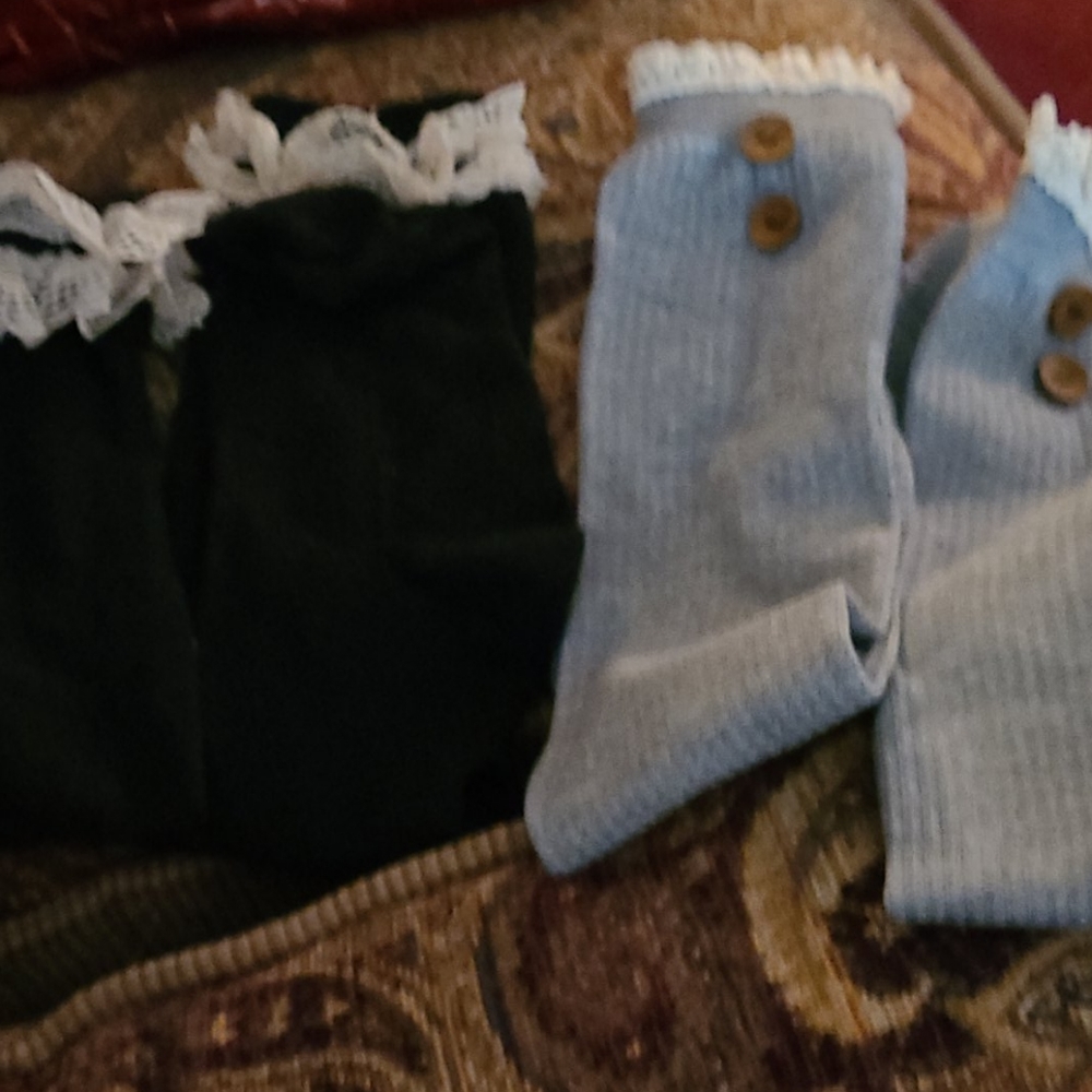 2 over boots socks. Not available